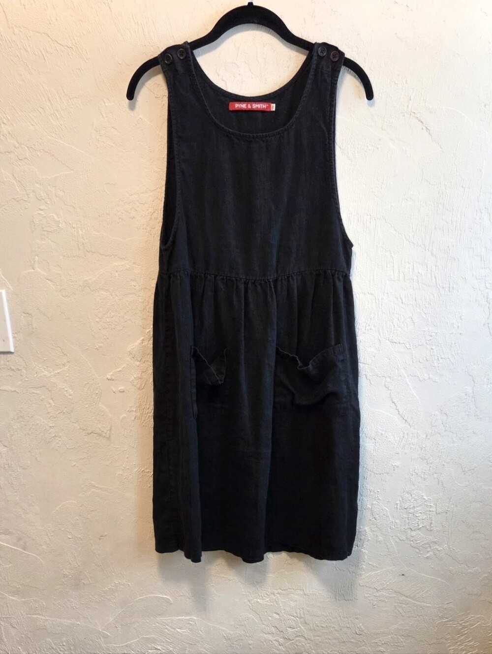 Pyne & Smith No. 32 Black Pinafore Dress XS - Picture 3 of 12